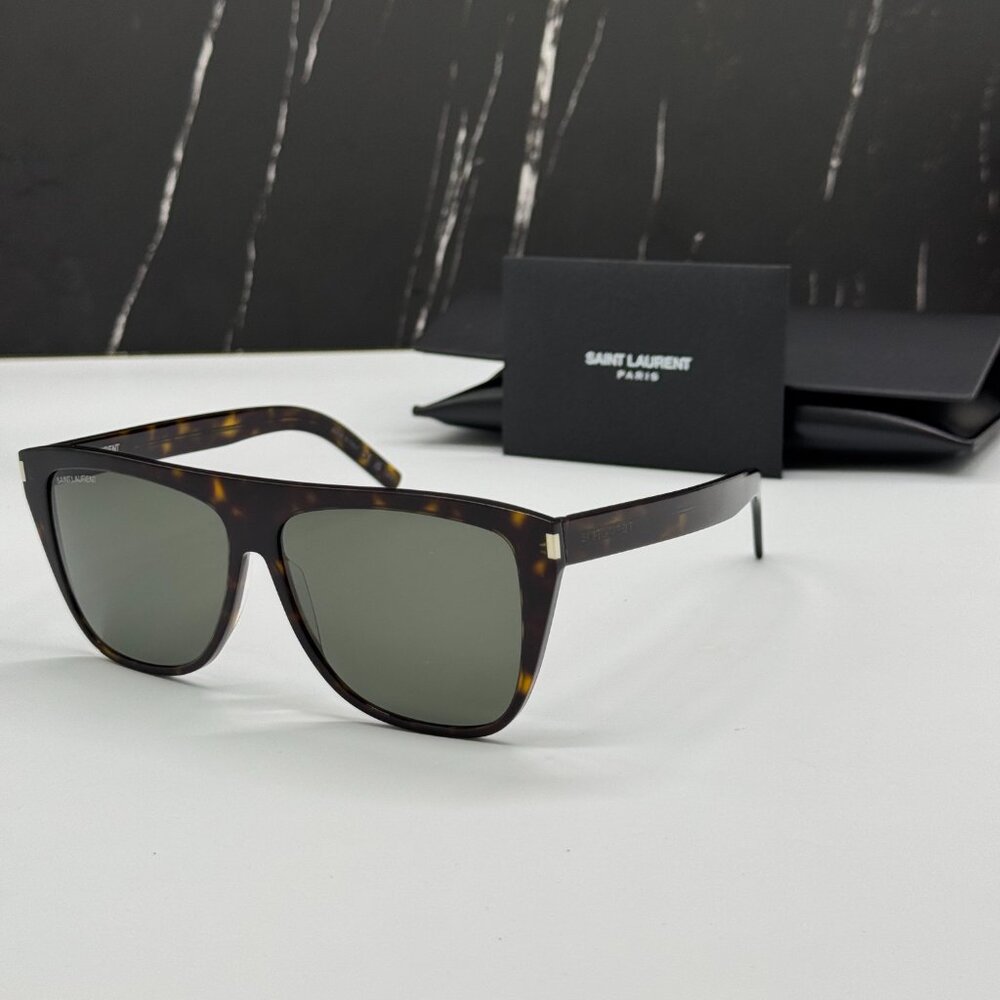 NEW SAINT LAURENT SL1 SLIM 002 SUNGLASSES UNISEX HAVANA EYEWEAR SL 1 SLIM 002